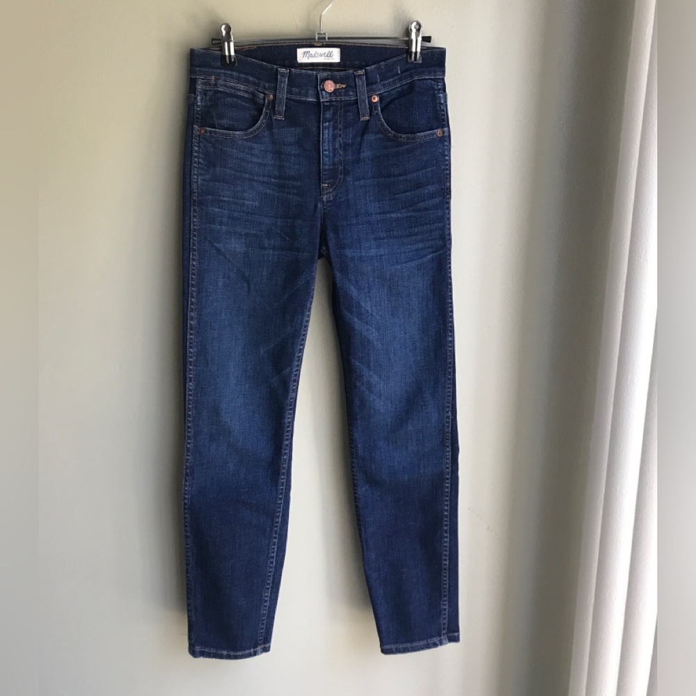 Madewell Womens 9” High Rise Skinny Crop Jeans Blue Size: 26 - Picture 1 of 13